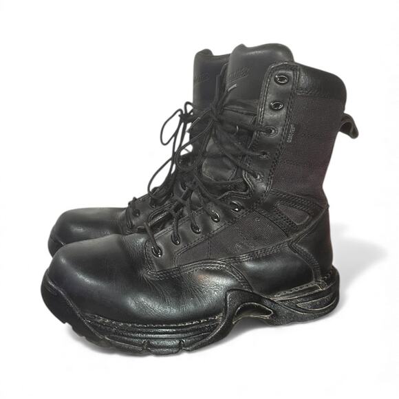 Danner Boots Mens Striker II Black Leather And Mesh 8" Gore-Tex Size 8.5 D Used - Picture 1 of 7